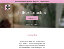 Tablet Screenshot of holisticevaluations.com